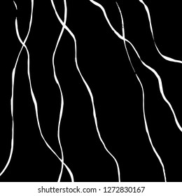 Brush grunge pattern. White and black vector.