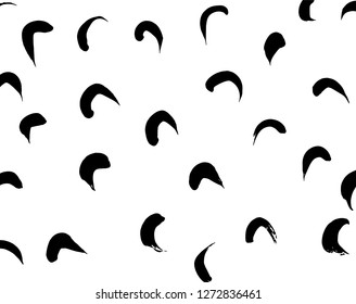 Brush grunge pattern. White and black vector.