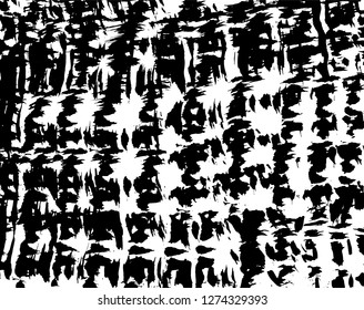 Brush grunge pattern. White and black vector.