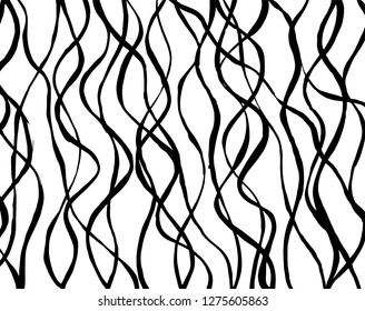 Brush grunge pattern. White and black vector.