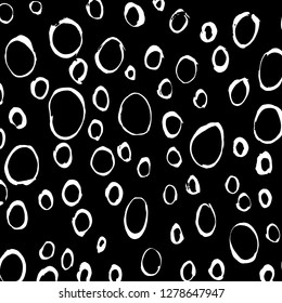 Brush grunge pattern. White and black vector.