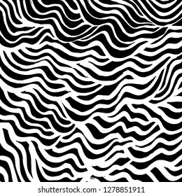 Brush grunge pattern. White and black vector.
