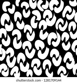 Brush grunge pattern. White and black vector.