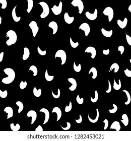 Brush grunge pattern. White and black vector.