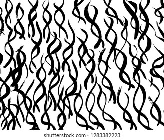Brush grunge pattern. White and black vector.