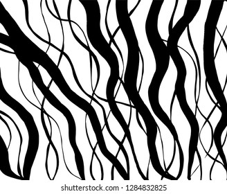 Brush grunge pattern. White and black vector.