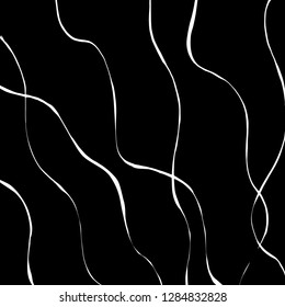 Brush grunge pattern. White and black vector.