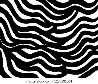 Brush grunge pattern. White and black vector.