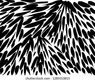 Brush grunge pattern. White and black vector.