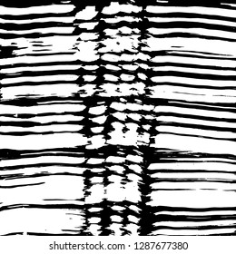 Brush grunge pattern. White and black vector.