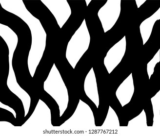 Brush grunge pattern. White and black vector.