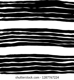 Brush grunge pattern. White and black vector.