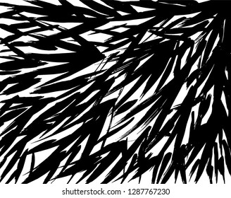 Brush grunge pattern. White and black vector.