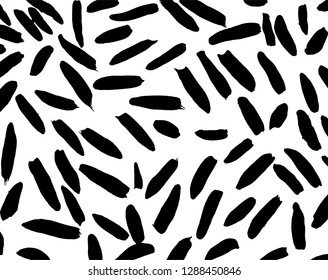 Brush grunge pattern. White and black vector.