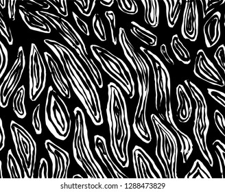 Brush grunge pattern. White and black vector.