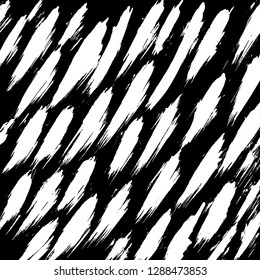 Brush grunge pattern. White and black vector.