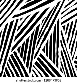 Brush grunge pattern. White and black vector.