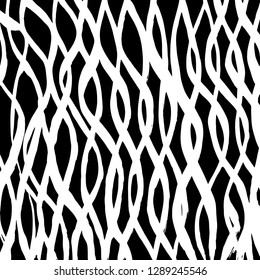 Brush grunge pattern. White and black vector.