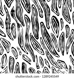 Brush grunge pattern. White and black vector.