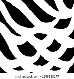 Brush grunge pattern. White and black vector.