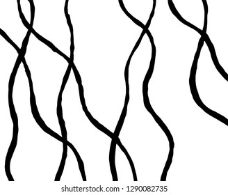 Brush grunge pattern. White and black vector.