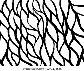 Brush grunge pattern. White and black vector.