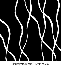 Brush grunge pattern. White and black vector.