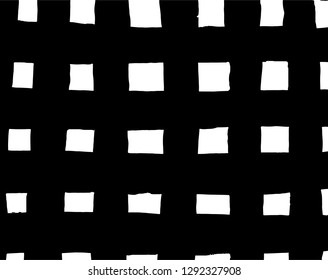 Brush grunge pattern. White and black vector.