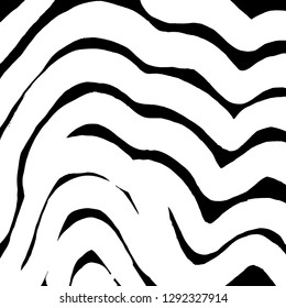 Brush grunge pattern. White and black vector.
