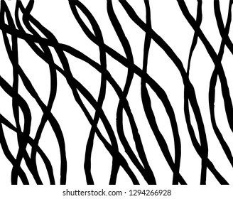 Brush grunge pattern. White and black vector.