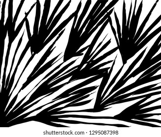 Brush grunge pattern. White and black vector.