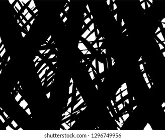 Brush grunge pattern. White and black vector.