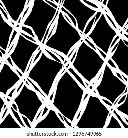 Brush grunge pattern. White and black vector.
