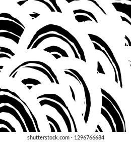 Brush grunge pattern. White and black vector.