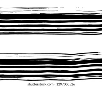 Brush grunge pattern. White and black vector.