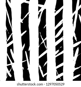 Brush grunge pattern. White and black vector.