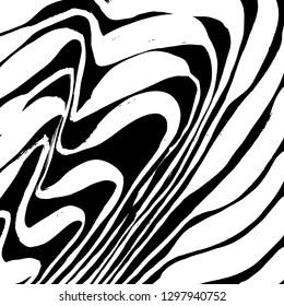 Brush grunge pattern. White and black vector.