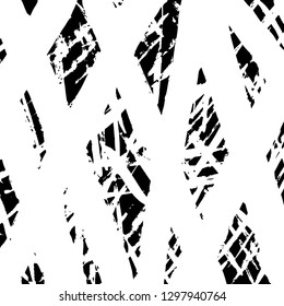 Brush grunge pattern. White and black vector.