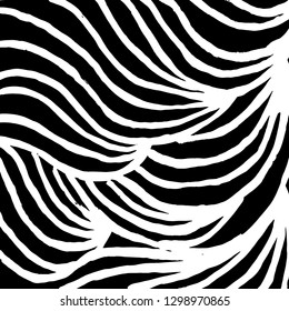 Brush grunge pattern. White and black vector.
