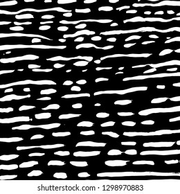 Brush grunge pattern. White and black vector.
