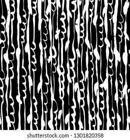 Brush grunge pattern. White and black vector.