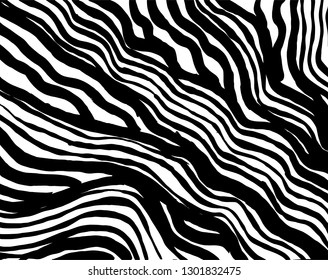 Brush grunge pattern. White and black vector.