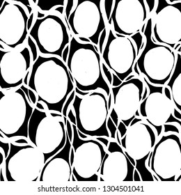 Brush grunge pattern. White and black vector.