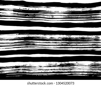 Brush grunge pattern. White and black vector.