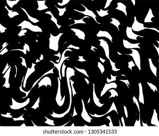 Brush grunge pattern. White and black vector.