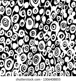 Brush grunge pattern. White and black vector.