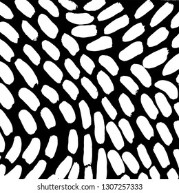 Brush grunge pattern. White and black vector.