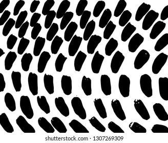 Brush grunge pattern. White and black vector.