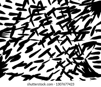 Brush grunge pattern. White and black vector.