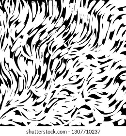 Brush grunge pattern. White and black vector.